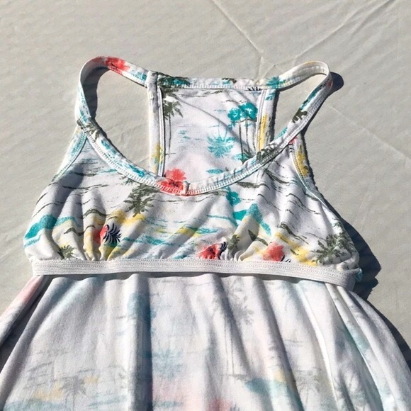 SO Tropical Beach Print Halter Style Swing Dress Size XSmall - Picture 13 of 14